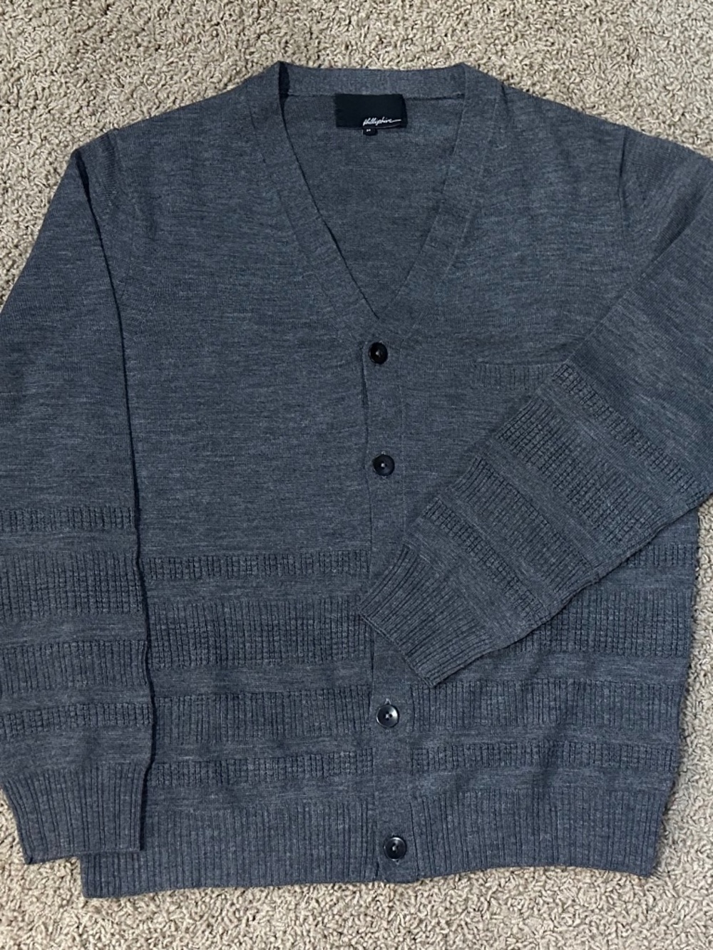 Unisex 3.1 Phillip Lim Textured Merino Wool Sweater Size M